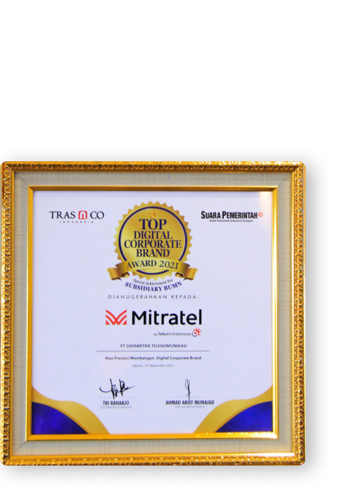 TOP DIGITAL CORPORATE BRAND AWARD 2021