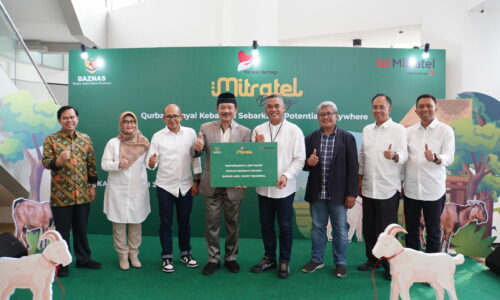 PT Dayamitra Telekomunikasi Tbk (Mitratel) Gandeng BAZNAS Salurkan 3.467 Paket Daging Kurban